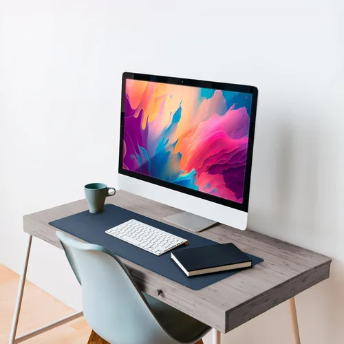 Vista 10 de Vine Creations Tapete de Escritorio de Cuero Grande 44" x 22", Tapete Protector de Escritorio, Almohadilla de Escritorio de Cuero PU, Almohadilla