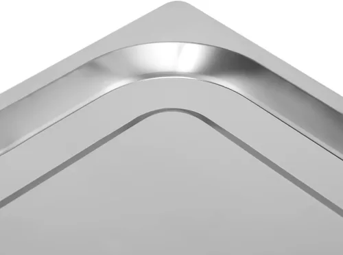 Vista 8 de Paquete de 6 tapas de mesa de vapor de acero inoxidable de tamaño 11, cubierta sólida de sartén de hotel con asa para sartén de alimentos al vapor