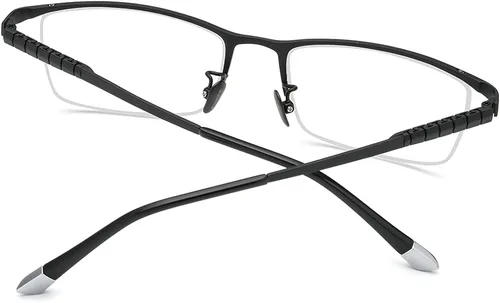 Vista 6 de FONEX Marco de gafas de titanio para hombres, gafas cuadradas lentes ópticas completas F85641