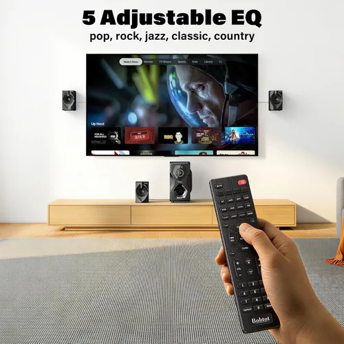 Vista 6 de Bobtot Altavoces de sonido envolvente Sistemas de cine en casa - 700 vatios de potencia máxima 5.1/2.1 Sistema de altavoces estéreo con cable