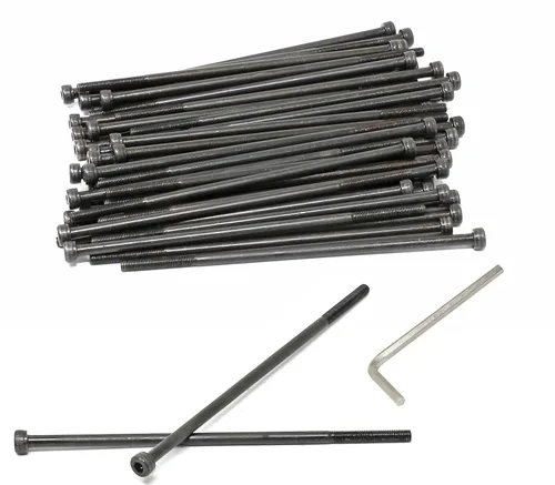 Vista 79 de iexcell - Juego de 100 tornillos de cabeza hexagonal M2 x 4 mm, paso de rosca 0.4 mm, acero de aleación grado 12.9, con acabado de óxido negro