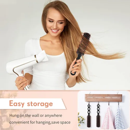 Vista 5 de 60 cepillos de pelo a granel para personas sin hogar, desechables, cepillos antiestáticos de cerdas para refugio, hotel, hogar de ancianos, iglesia