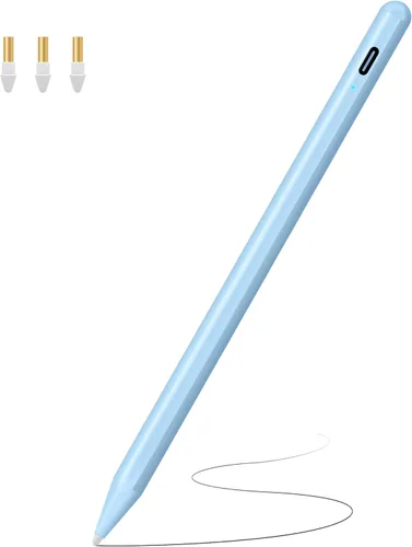 Vista 14 de Lápiz óptico para iPad (2018-2025) con carga rápida y rechazo de palma, lápiz para Apple iPad 11th A16/10/9/8/7/6th, Pro 11"13"M4/12.9 pulgadas, Air