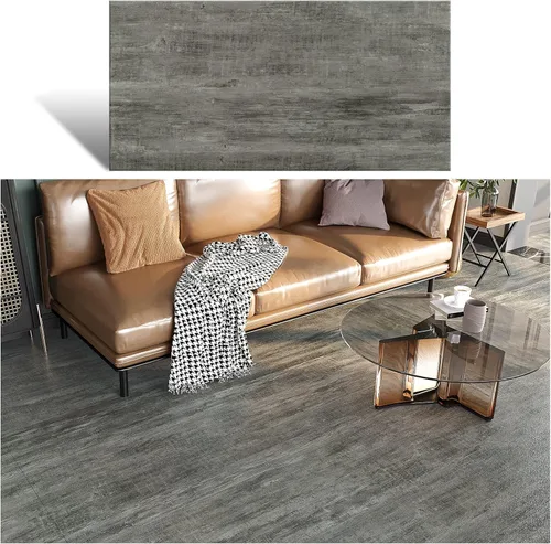 Vista 12 de VEELIKE Azulejos de vinilo de mármol marrón oscuro de 12 x 24 pulgadas, azulejos de vinilo de mármol para despegar y pegar, impermeable