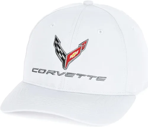 Vista 6 de C8 Corvette Performance - Gorra de microfibra StayDri de próxima generación, con licencia oficial de GM (negro)