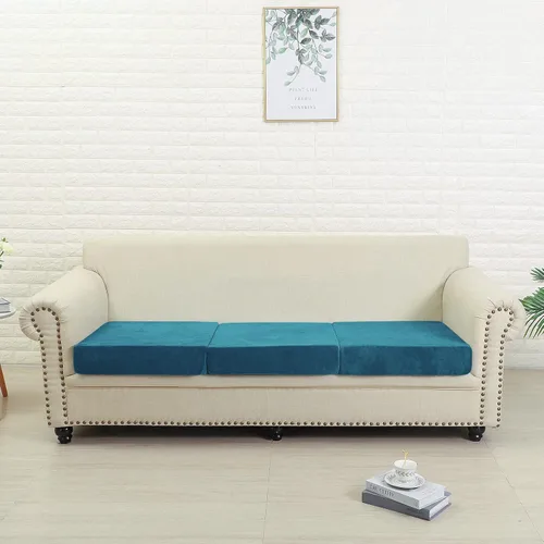 Vista 3 de Funda universal resistente al desgaste, funda de terciopelo elástico para cojín separado para sofá, fundas de sofá en forma de L para sofá seccional