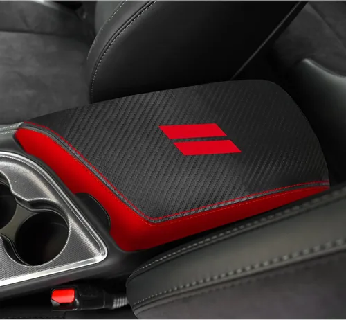 Vista 8 de YOSRTER para Accesorios de Dodge Challenger 2015 2016 2017 2018 2019 2020 2021 2022 2023 2024 Funda de Reposabrazos de Consola Central Caja