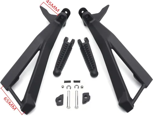 Vista 2 de Soporte de estriberas para pasajero trasero negro compatible con Ducati 08 848,07-08 1098/S, 10-11 1098/S [P/N: MT390-051-BK]