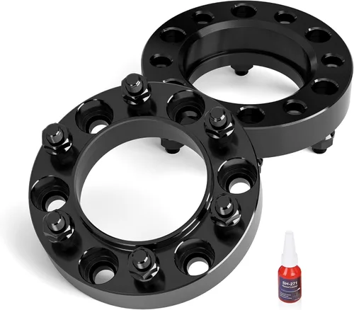 Vista 6 de FLYCLE 6x5.5 Separadores de ruedas centrados de 1 pulgada para 1995-2023 Tacoma 4Runner, 6x139.7mm con pernos de 12x1.5 de 4.17 pulgadas de diámetro