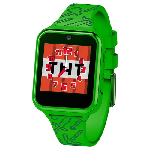 Vista 3 de Reloj inteligente Minecraft para niños – Reloj interactivo con pantalla táctil con 10 esferas personalizables, cámara incorporada, grabadora