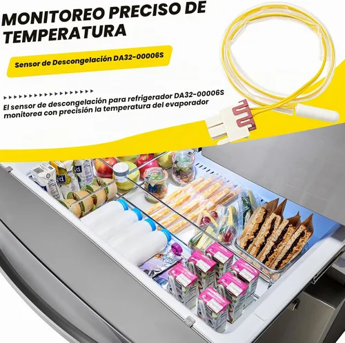 Vista 4 de DA32-00006S Reemplazo para sensor de descongelación de refrigerador Samsung