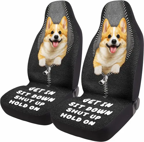 Vista 37 de GENANY Horror Nightmare Skellington - 2 fundas de asiento delantero para automóvil, camión, SUV, regalos de Navidad, funda de asiento de cubo