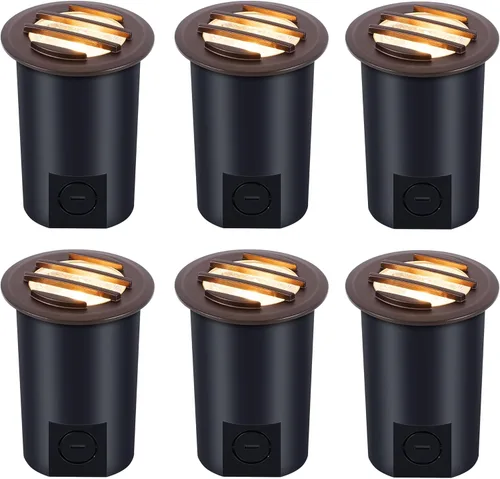 Vista 11 de CLOUDY BAY - Luces LED para pozo de paisaje de 9 W, 2700 K/3000 K/3500 K/4000 K/5000 K seleccionables, iluminación de suelo de bajo voltaje de 12