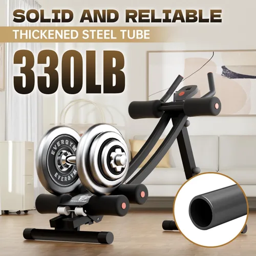 Vista 2 de Ab machine, AB trainer machine,workout equipment for Home Gym Strength Training, Ab workout equipment, AB machine for stomach workout, Foldable