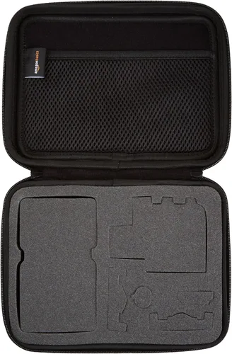 Vista 6 de Yaxa Basics Estuche de transporte pequeño para GoPro y accesorios, 9 x 7 x 2.5 pulgadas, sólido, negro