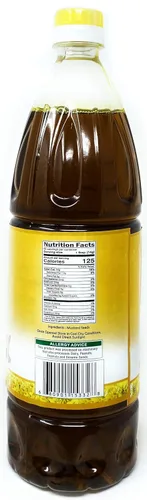 Vista 2 de Aceite de mostaza Rani (Kachi Ghani) 33.8 onzas (1 litro) sin OMG Sin gluten Vegano 100% natural Kosher