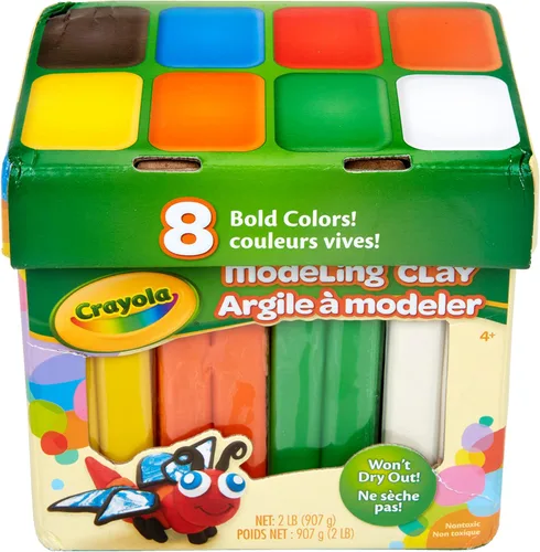 Vista 4 de Crayola - Arcilla para modelar en colores vivos, 2 libras, regalo para niños, a partir de 4 años