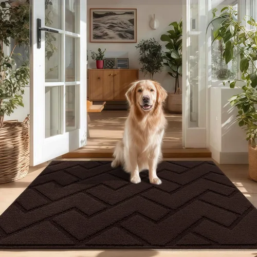 Vista 30 de hicorfe Tapete para puerta delantera para entrada exterior, 20 x 31.5 pulgadas, absorbente, resistente a la suciedad, tapetes de bienvenida