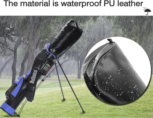Vista 4 de Sunday - Bolsa de golf con bolsa enfriadora y correa acolchada, ligera para el campo de conducción, mini curso, práctica de entrenamiento, hombres