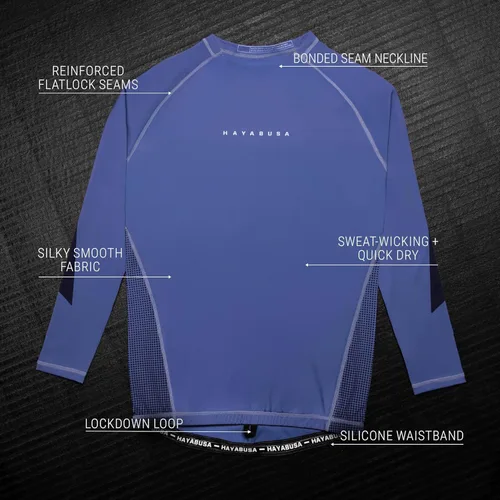 Vista 7 de Hayabusa Protector de erupción Core para hombre de manga larga