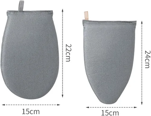 Vista 6 de Guante de planchado a vapor para ropa con lazo para el dedo, tabla de planchar elástica de algodón, tabla de planchar pequeña, cubierta de tabla
