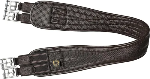 Vista 7 de T TEKE Cincha contorneada sin rozaduras para caballos, construcción de espuma de PVC de gofre de flujo de aire con elástico de algodón resistente