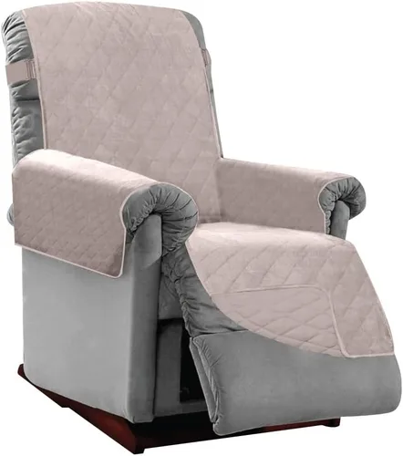 Vista 30 de Sofa Shield - Funda para sillón reclinable con correa patentada, protector de cojín, funda reversible diseñada en EE. UU. resistente a manchas