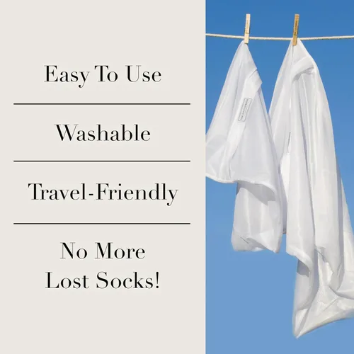 Vista 6 de The Laundress Paquete de bolsas de malla, bolsas de malla para lavandería, una grande y pequeña