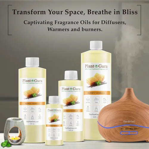 Vista 3 de Aceite aromático de vainilla y miel, 8 onzas líquidas, aceite perfumado para hacer jabón, velas, bombas de baño, mantequillas corporales. Se utiliza