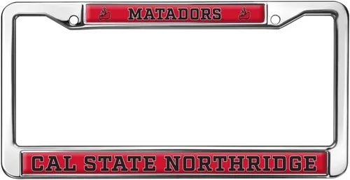 Vista 183 de Texas A&M University - Texarkana Mascot - Marco de metal estándar para placa de matrícula de tamaño completo