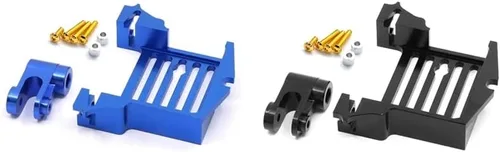 Vista 4 de Metal Steering Servo Arm Steering Steering Gear Bracket Base for 1/5 TRAXS Xmaxx X-maX RC Car Parts - (Color: Black)