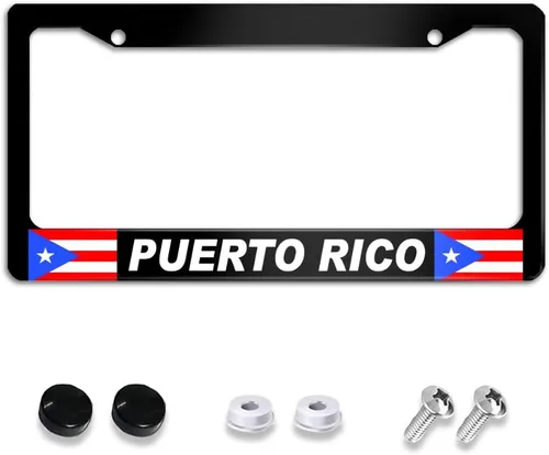 Vista 9 de Marco de matrícula de flores hippie abstractas de acero inoxidable, bonito marco floral para placa de auto con 2 agujeros y tornillos, 12 x 6