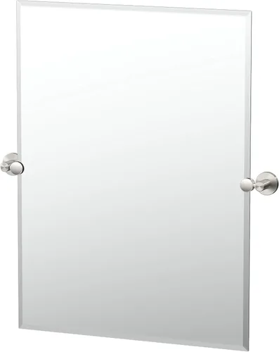 Vista 12 de Gatco 4719MXSM Bleu Espejo rectangular sin marco, 24 H, negro mate/montado en la pared, espejo rectangular biselado inclinable para baño