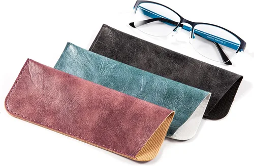 Vista 5 de TRIUMPH VISION Paquete de 3 bolsas delgadas para gafas, bolsa suave para gafas, funda portátil de tela para gafas de sol