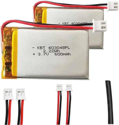 Vista 15 de Batería de polímero de litio KBT 3.7V 400mAh: 303040 Reemplazo de baterías de iones de litio recargables con conector JST 2.0 para grabadora