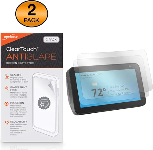 BoxWave Screen Protector Compatible with Amazon Echo Show 5 (1st Gen 2019) (Screen Protector ClearTouch Anti-Glare (2-Pack), Anti-Fingerprint Matte