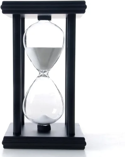 Vista 2 de Bellaware Reloj de Arena de Madera, Temporizador de Arena de 15 Minutos