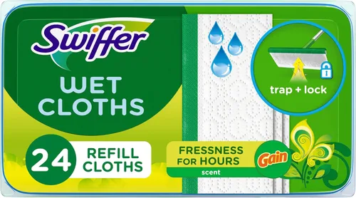 Vista 8 de Swiffer Sweeper Wet Mopping Pad Recambios para trapeador de piso con aroma a lavanda Febreze, 12 unidades (el embalaje puede variar)