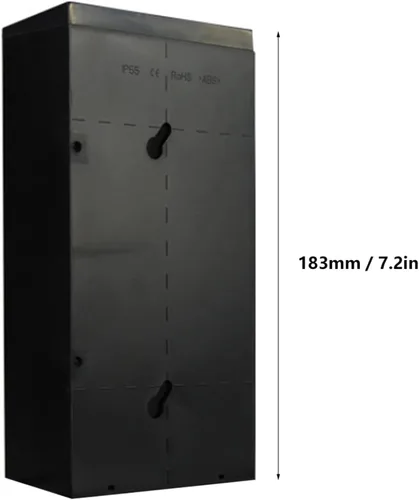 Vista 6 de Luz solar LED con número de casa, placas iluminadas para exteriores, placa de dirección para casa, hotel, tienda, patio, calle, garaje (digital 6)