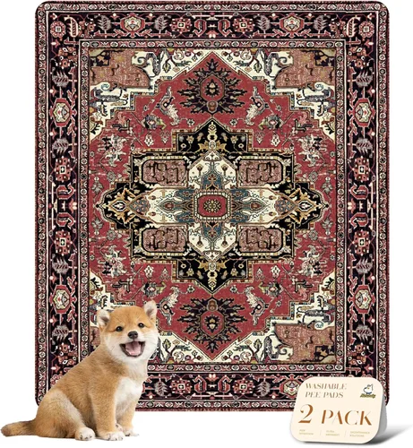 Vista 45 de nunubaby Almohadillas reutilizables para orina de perros, para jaulas y pisos, Almohadillas lavables para orina de perros, elegantes, Beige