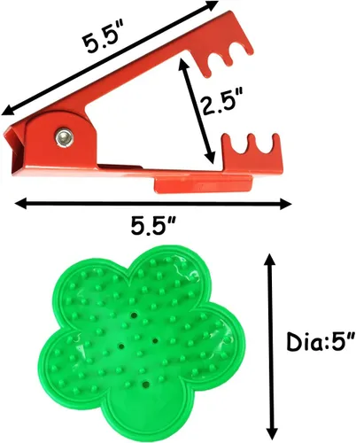 Vista 5 de TIHOOD Kit profesional de 3 piezas de pelador de espinas de hoja de rosa, herramienta de desmontaje de espinas para rosas y guantes de jardín