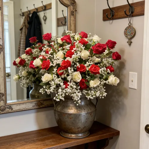 Vista 8 de Ramo de gypsophila artificial de 6 piezas de flores artificiales de aliento de bebé, arreglo floral para centros de mesa de boda y decoraciones