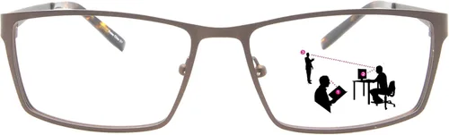 Sightline Saul Progressive - Lentes de lectura multifocal, marco de calidad premium, a la moda contemporánea