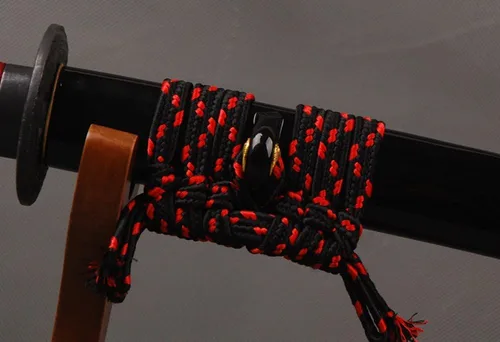 Vista 5 de Cordón de envoltura de seda sintética de 3.3 yardas, Sageo especializado para mantenimiento de bricolaje, espadas samuráis japonesas, vaina de saya