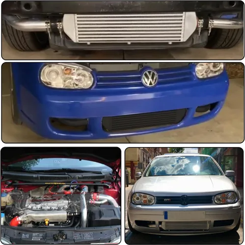 Vista 9 de Kit de Intercooler de Montaje Delantero Kit de Tubo Kit de Brida Sensor Para VW Jetta Golf GTI GL GLI GLS MK4 1.8T 1998-2005 Tornillo