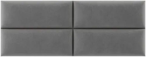 Vista 254 de Vänt - Paneles tapizados de cabecera para montar en la pared, diseño Isabelle, 60 x 23 pulgadas, configuración de 4 paneles individuales