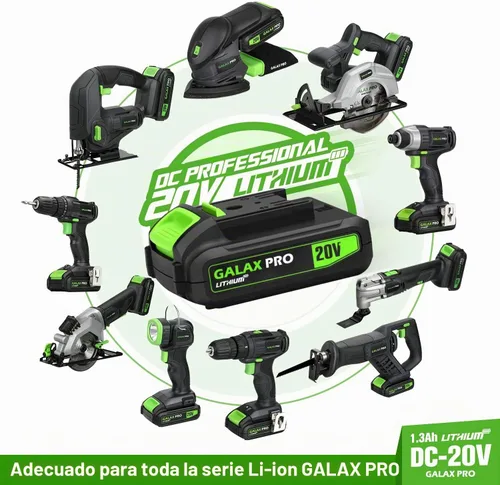 Vista 10 de Kit combinado de taladro y destornillador de impacto de 20 V máx. 2 velocidades, taladro inalámbrico GALAX PRO/destornillador de impacto con 1