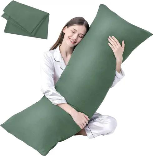 Vista 28 de DOWNCOOL Relleno de Almohada Grande para el Cuerpo - Almohada Transpirable de Cuerpo Completo para Personas que Duermen de Lado - Almohada de Cama