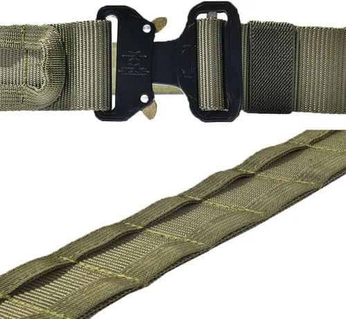 Vista 3 de Quick Release Buckle EC MOLLE Utility Belt 2in1 Tactical Heavy Duty Gun Belt Law Enforcement for Men Women