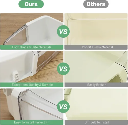 Vista 3 de HECASA DA97-08406A DA97-08406B/C - Estante para puerta de refrigerador compatible con Samsung Refrigerator AP4578480 2051375 PS4175803 EAP4175803